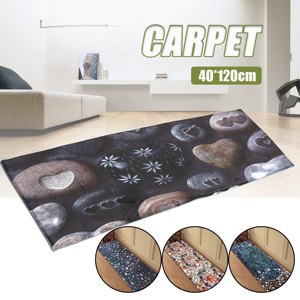 40 x 120cm Fashion 3D Cobblestone Non-slip Absorent Water Floor Mats Carpet Pad