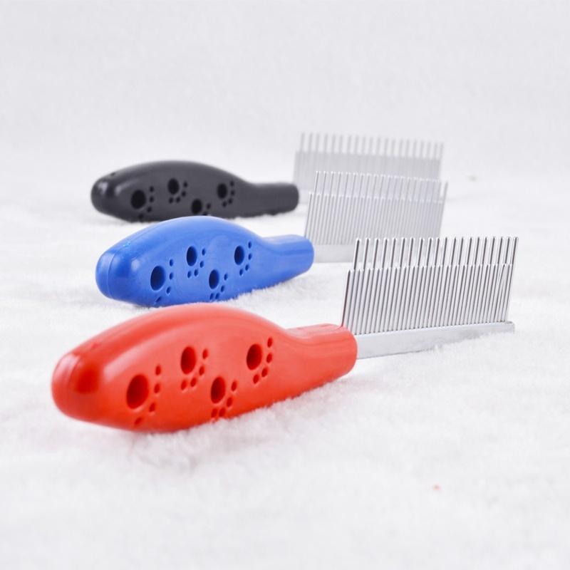 Colorful Pet Stainless Steel Grooming Comb