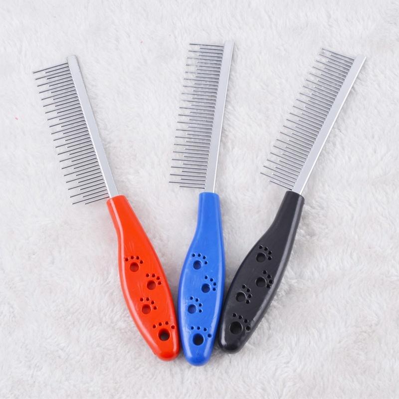 Colorful Pet Stainless Steel Grooming Comb