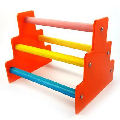 Colorful Wood Climbing Standing Bird Ladder Toy