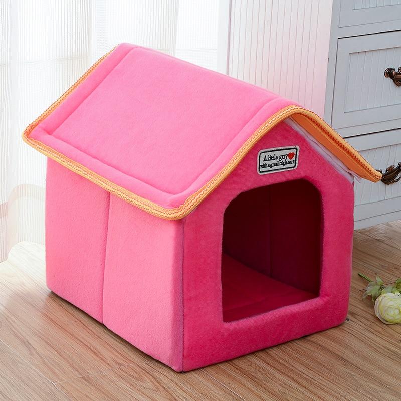 Foldable Bed With Mat Pet House