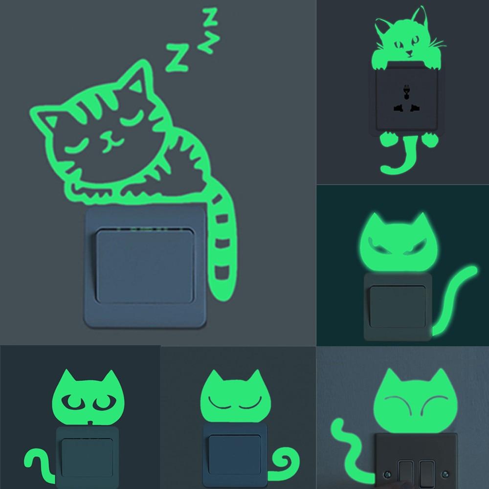 Luminous Cat Switch Sticker