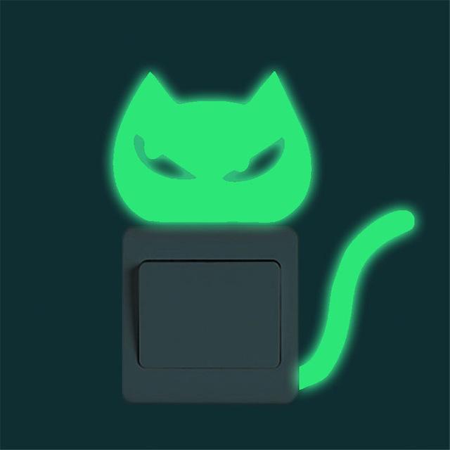 Luminous Cat Switch Sticker
