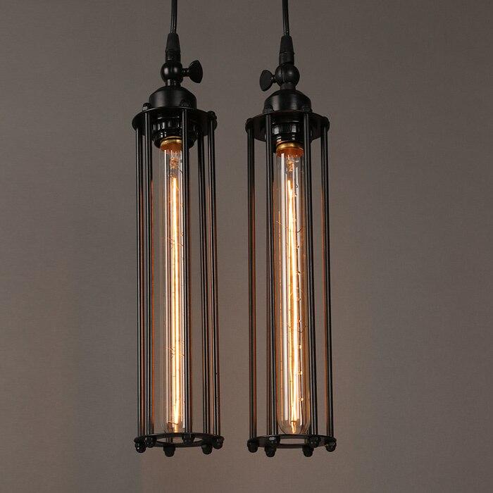 Deco26 Vintage Country Style Pendant Light - Iron Cage Droplight